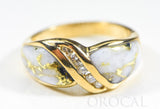 Gold Quartz Ring "Orocal" RL782D15Q Genuine Hand Crafted Jewelry - 14K Gold Casting